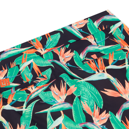 Classic Skort - Birds of Paradise Black