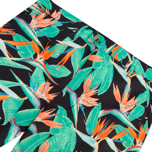 Heritage Pant - Birds of Paradise Black