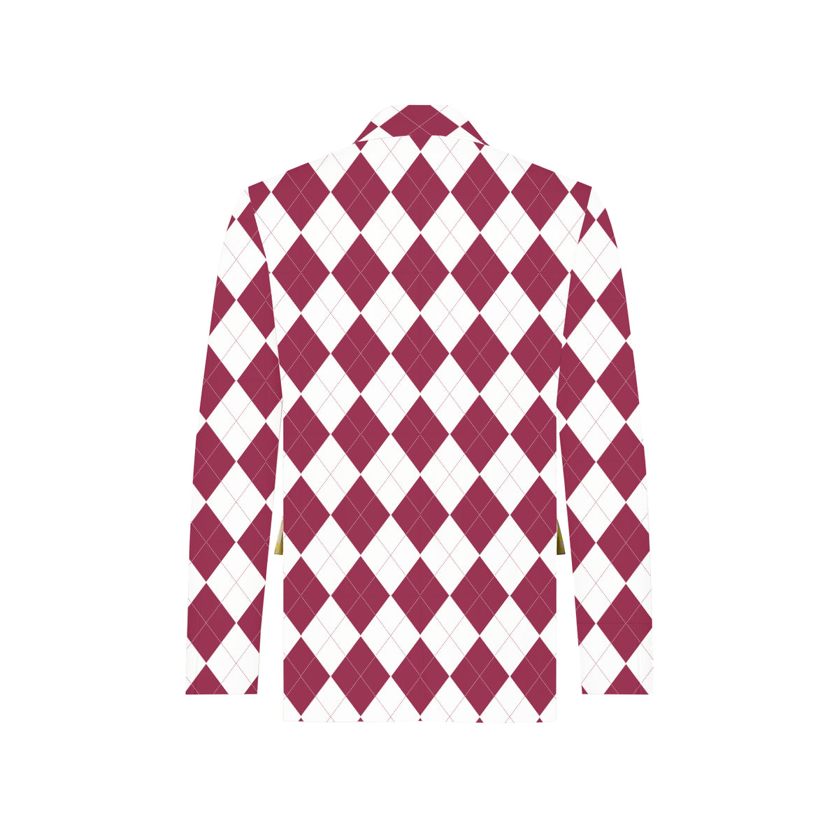 Cardinal & White Argyle Men's Sportcoat - MTO