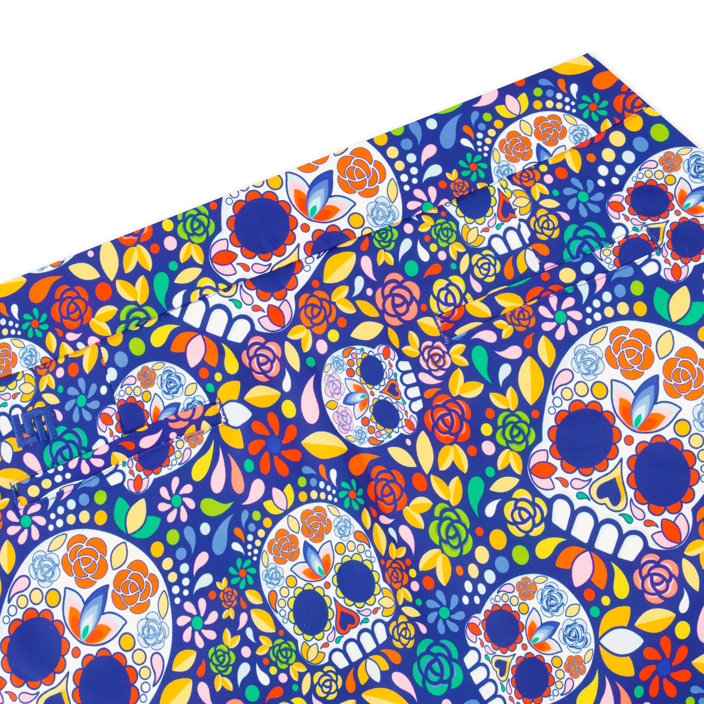 Classic Skort - Mosaic Skulls Blue