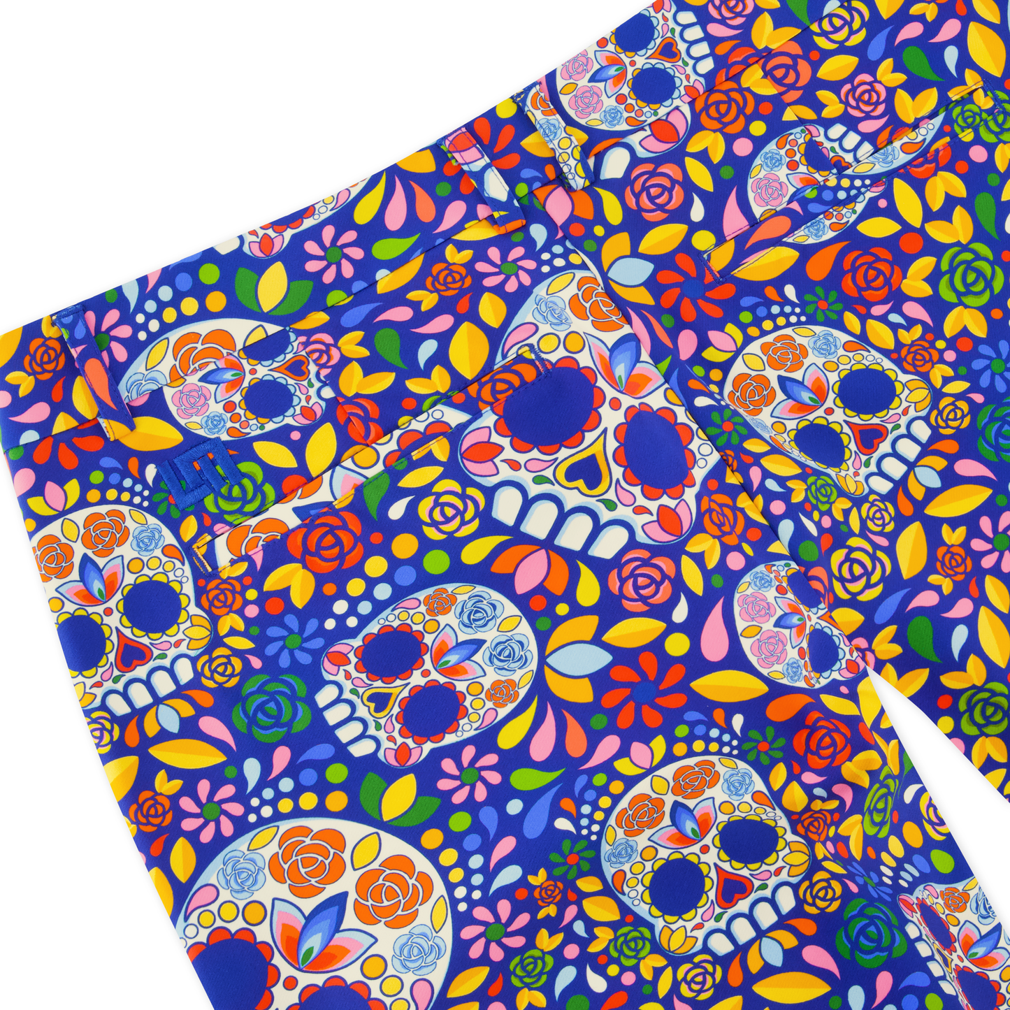 Player Pant - Mosaic Skulls Blue