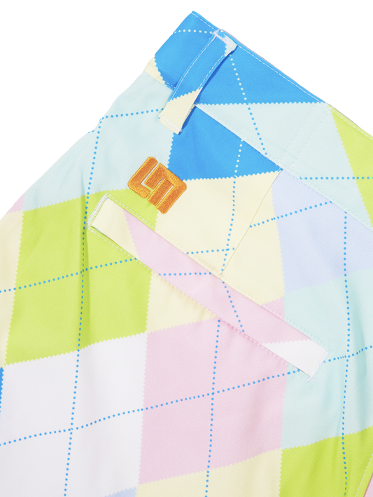 Birdie Pant - Pastel Argyle