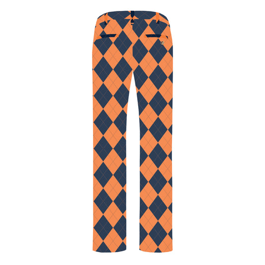 Navy & Orange Argyle Men's Heritage or Birdie Pant - MTO