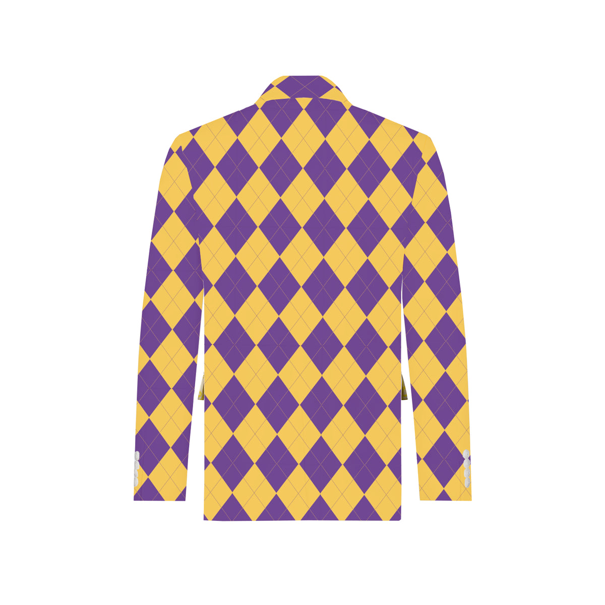 Purple & Gold Argyle Men's Sportcoat - MTO