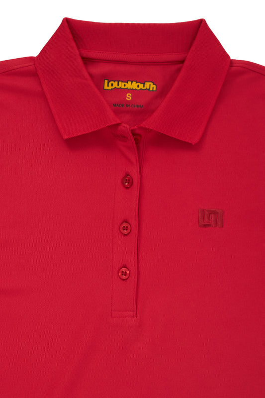 Womens Heritage Polo - Red