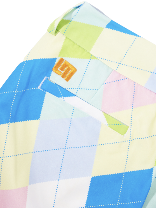 Bermuda Short - Pastel Argyle