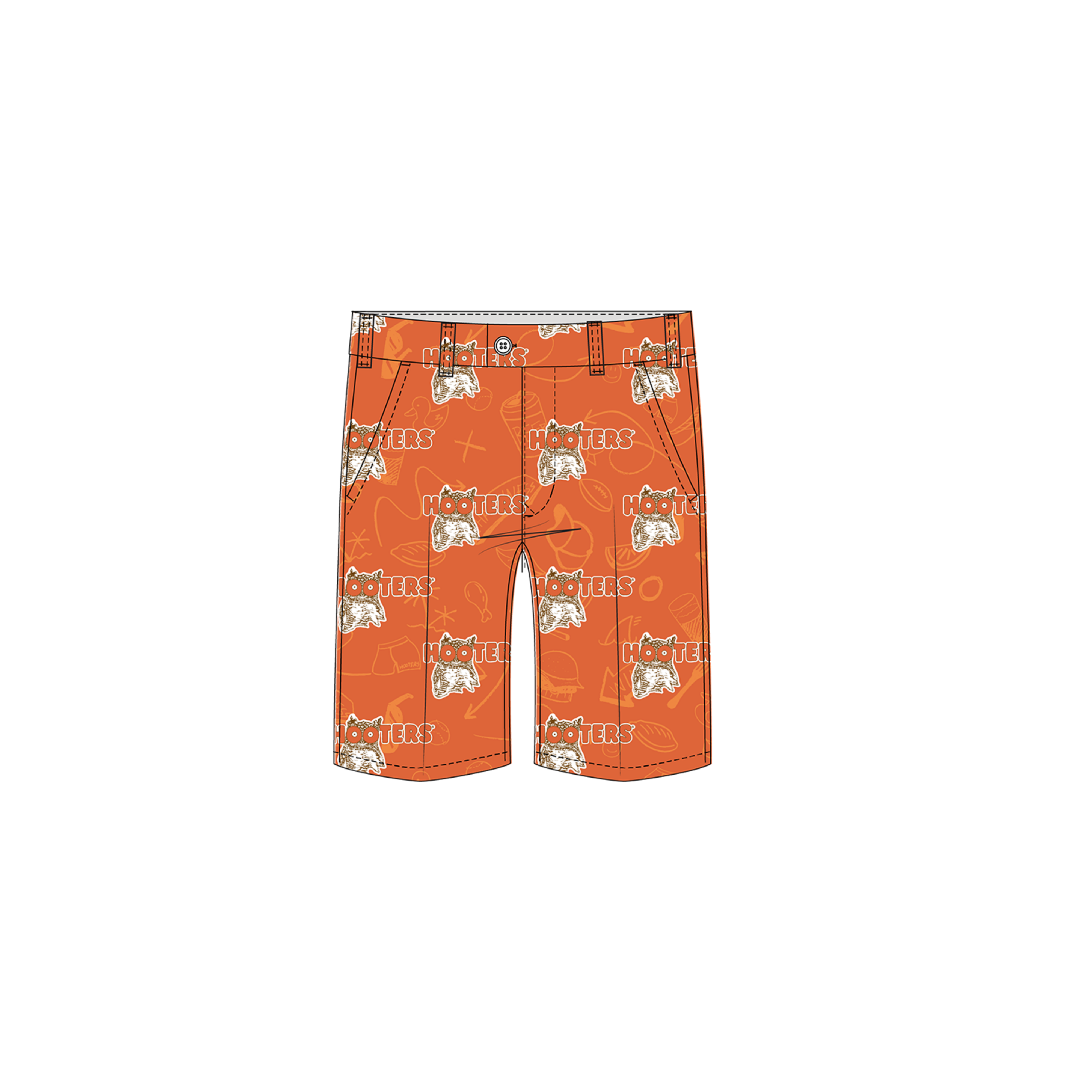 Hooters '22 Men's Heritage Short - MTO – Loudmouth Hooters '22 Men's Heritage Short - MTO – Loudmouth