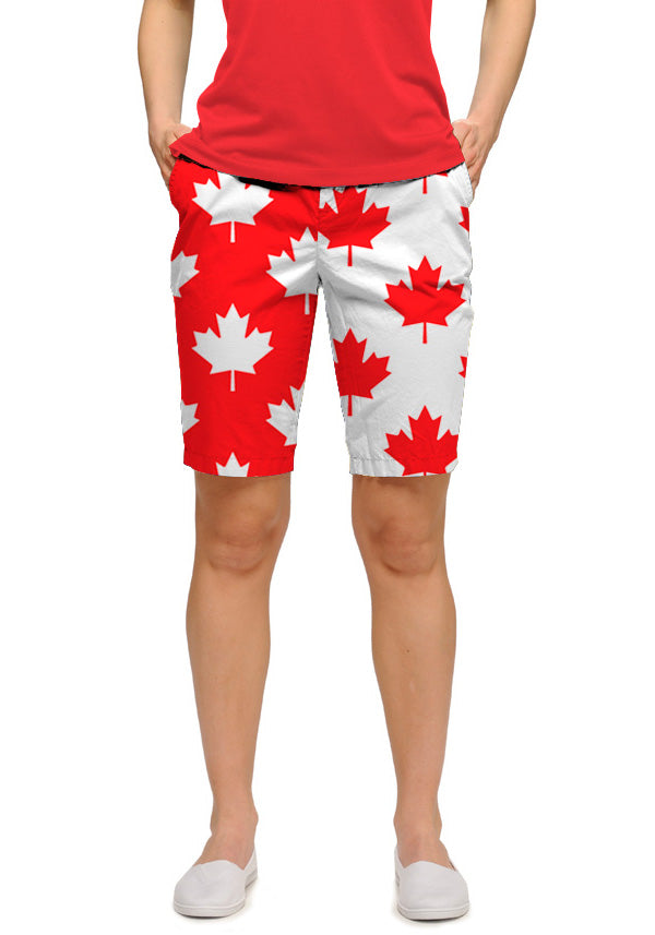 Canada Maple Leaf Women's Bermuda Short - MTO
