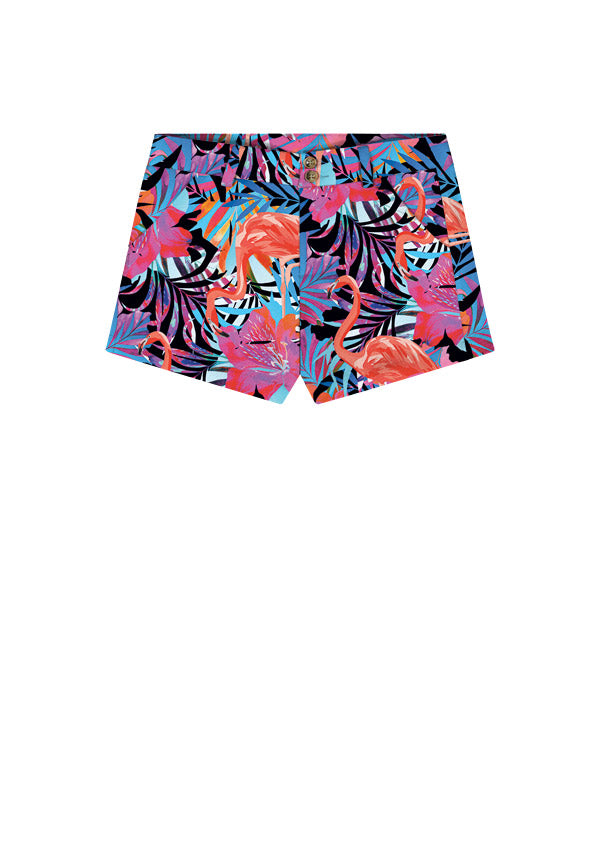 Flamingo Island Women's High Waist Short - MTO