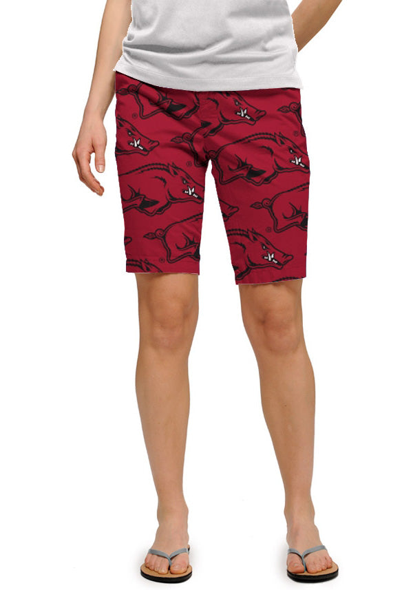 Arkansas x John Daly Wooo Pig Sooie Women's Bermuda Short - MTO