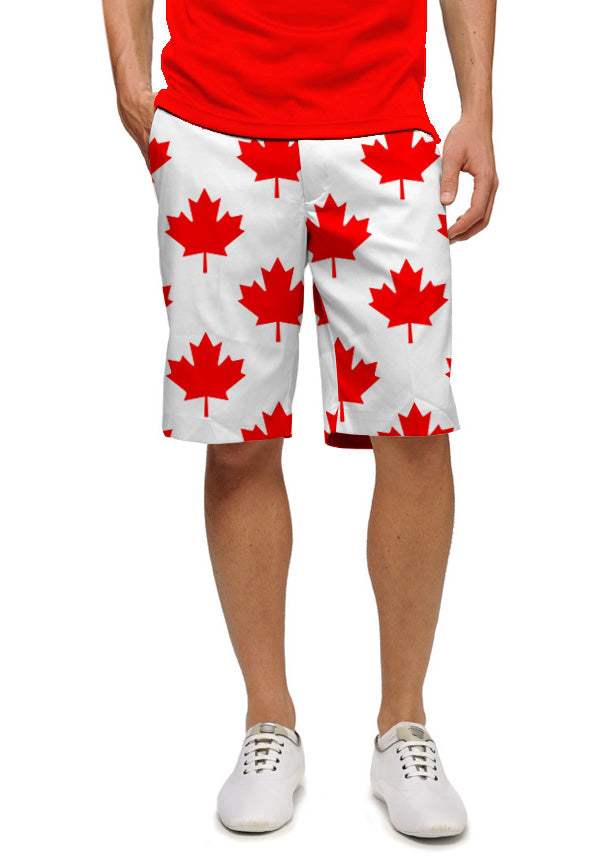 mens dress shorts canada Belted Striped Cargo Shorts