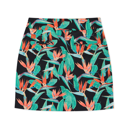 Classic Skort - Birds of Paradise Black
