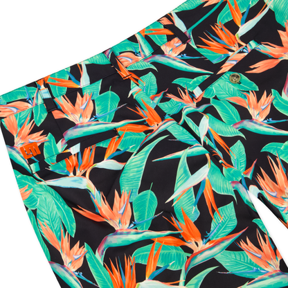 Heritage Short - Birds of Paradise Black