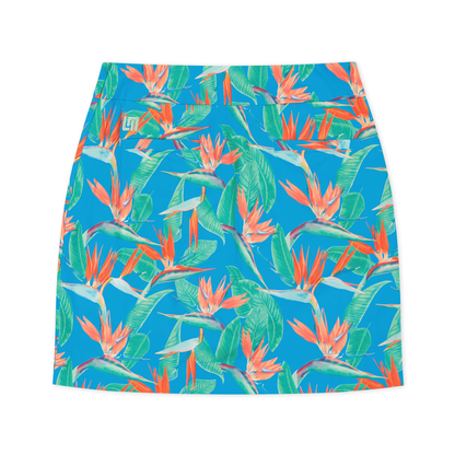 Classic Skort - Birds of Paradise Blue
