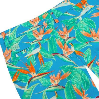 Player Pant - Birds of Paradise Blue