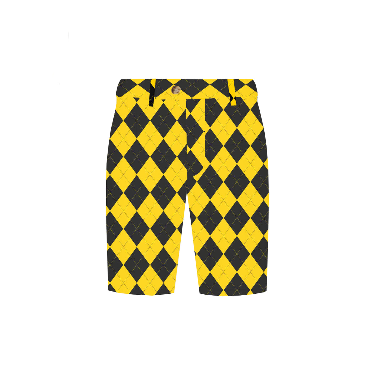 Black & Yellow Argyle Men's Heritage Short - MTO