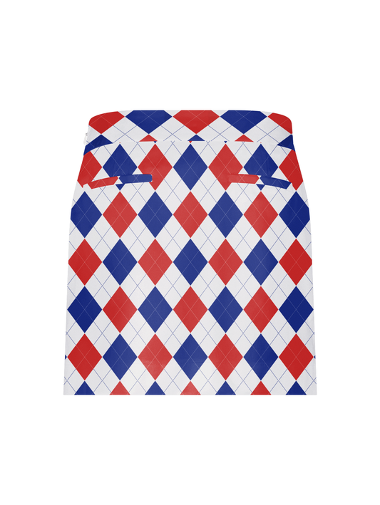 Americana Argyle Women's Classic Skort/Skirt - MTO