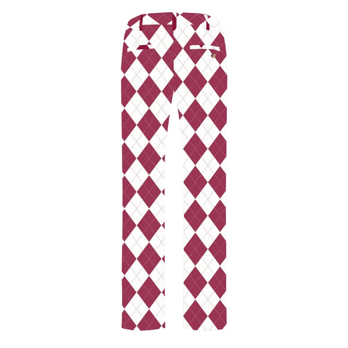 Cardinal & White Argyle Men's Heritage or Birdie Pant - MTO