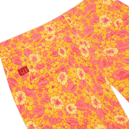 Caddie Short - Flower Hour Orange Crush
