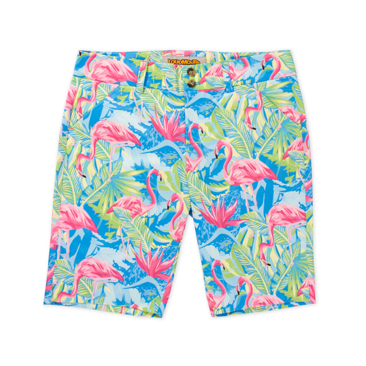 Bermuda Short - Flamingo Jungle