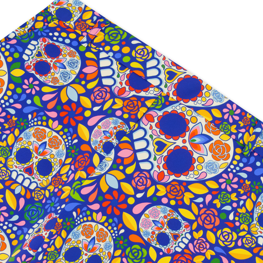 Player Pant - Mosaic Skulls Blue