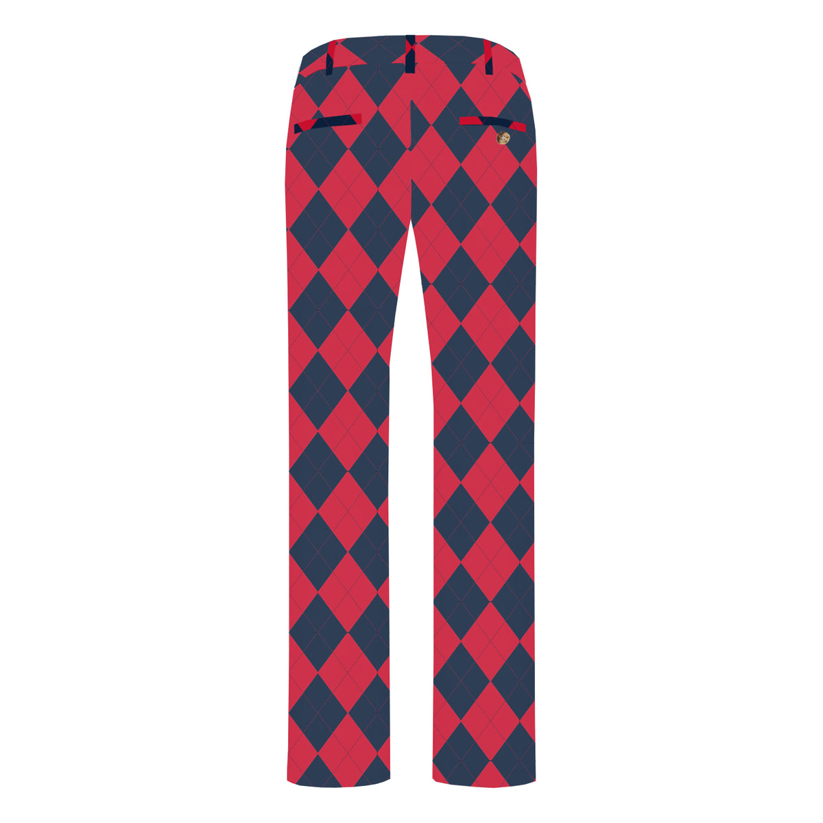 Navy & Red Argyle Men's Heritage or Birdie Pant - MTO