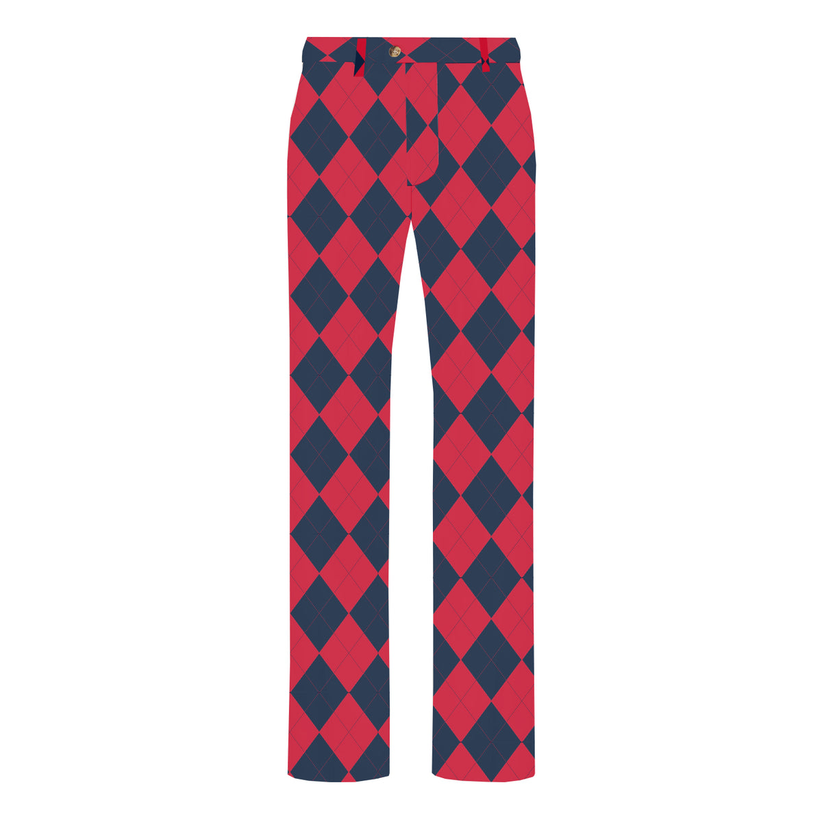 Navy & Red Argyle Men's Heritage or Birdie Pant - MTO