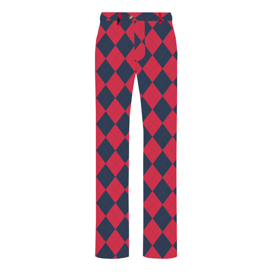 Navy & Red Argyle Men's Heritage or Birdie Pant - MTO