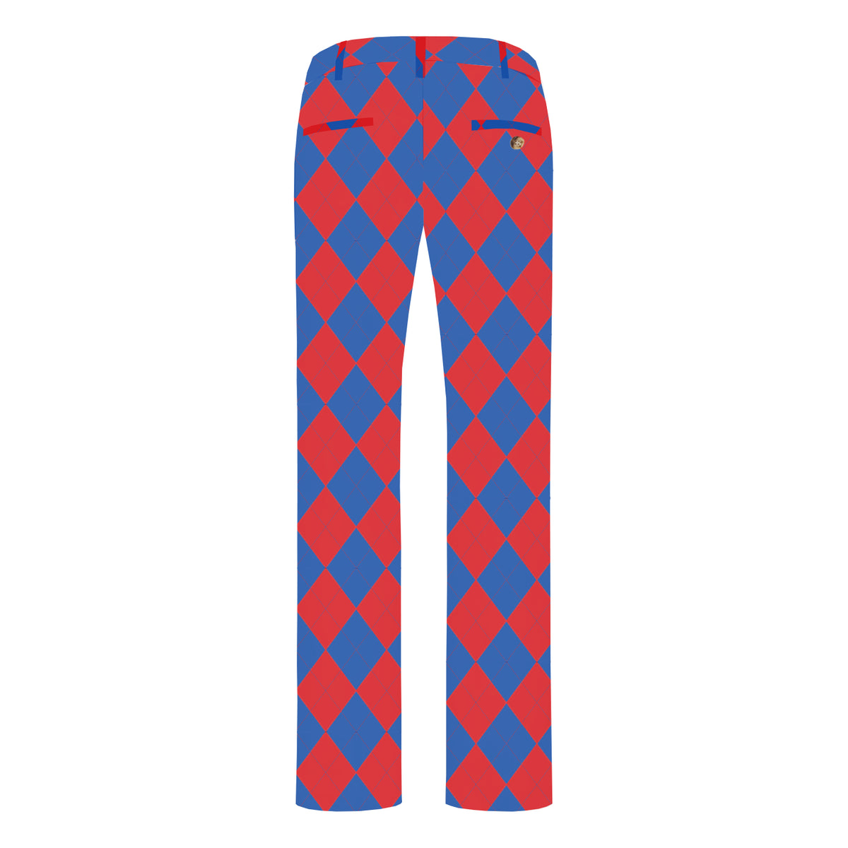 Royal Blue & Red Argyle Men's Heritage or Birdie Pant - MTO