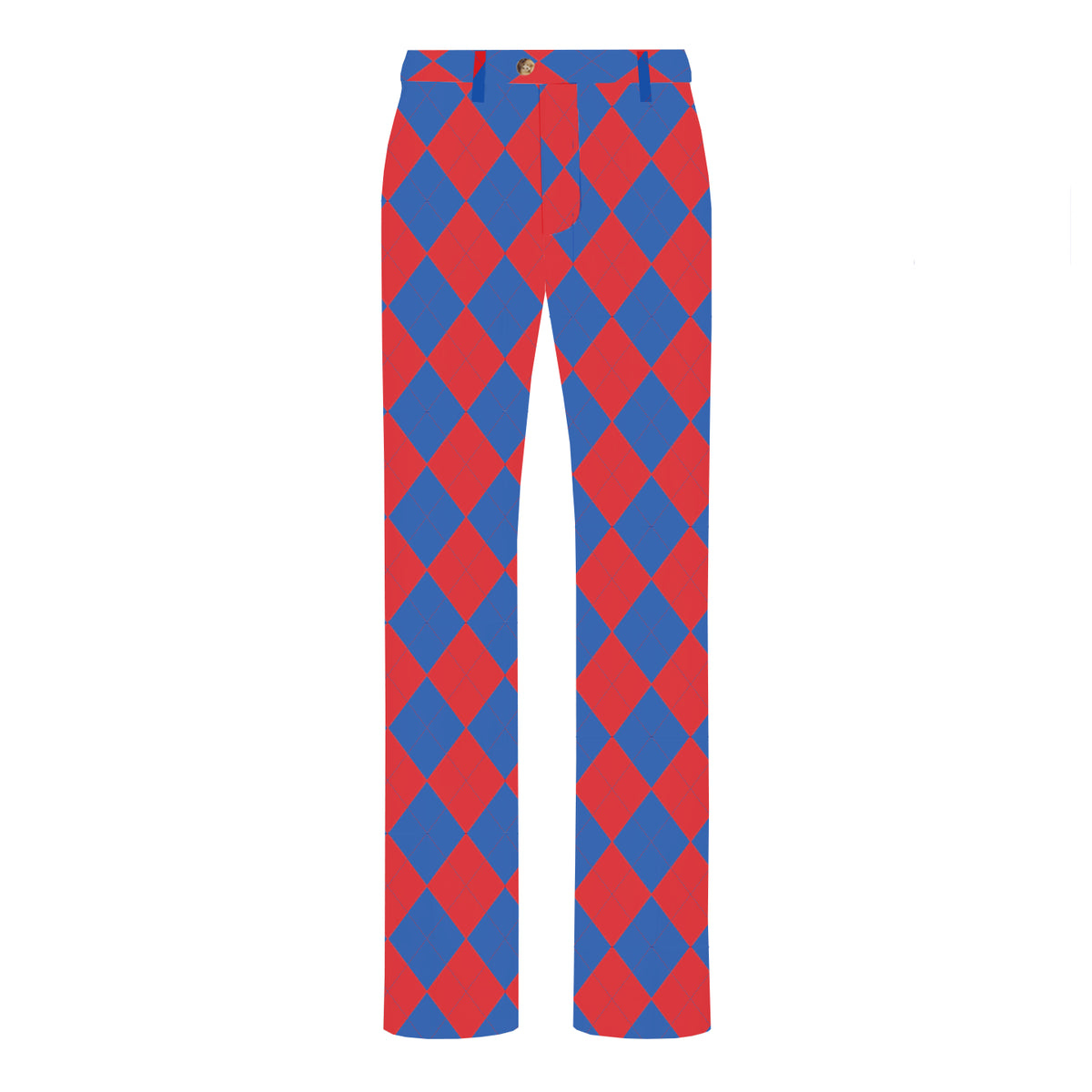 Royal Blue & Red Argyle Men's Heritage or Birdie Pant - MTO