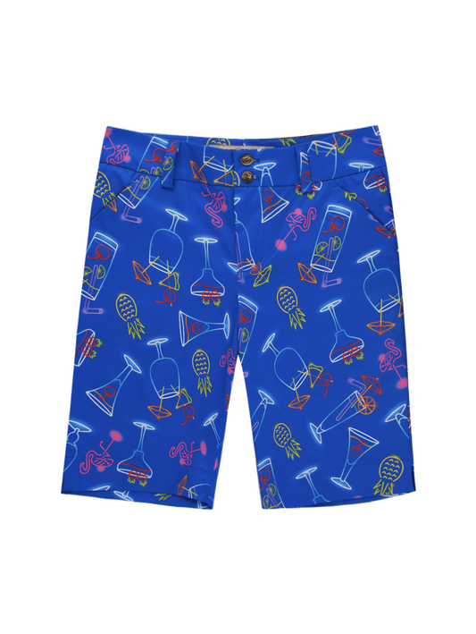 Bermuda Short - Neon Cocktails Blue