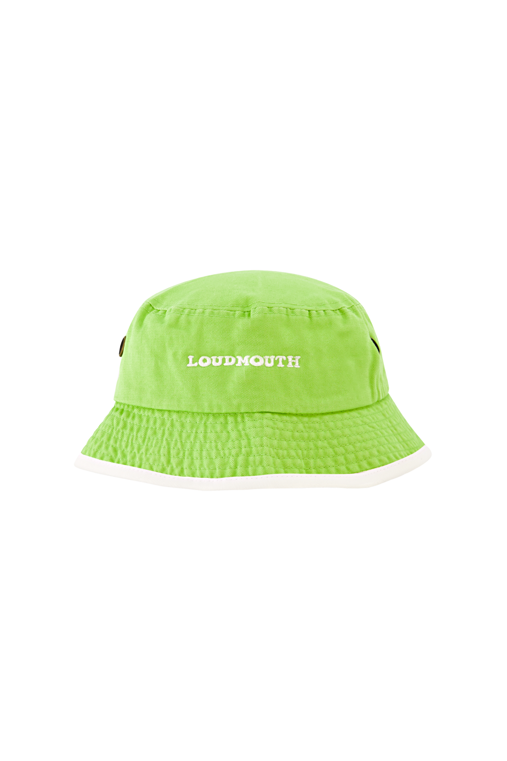 Logo Trimmed Bucket Hat - Lime Green