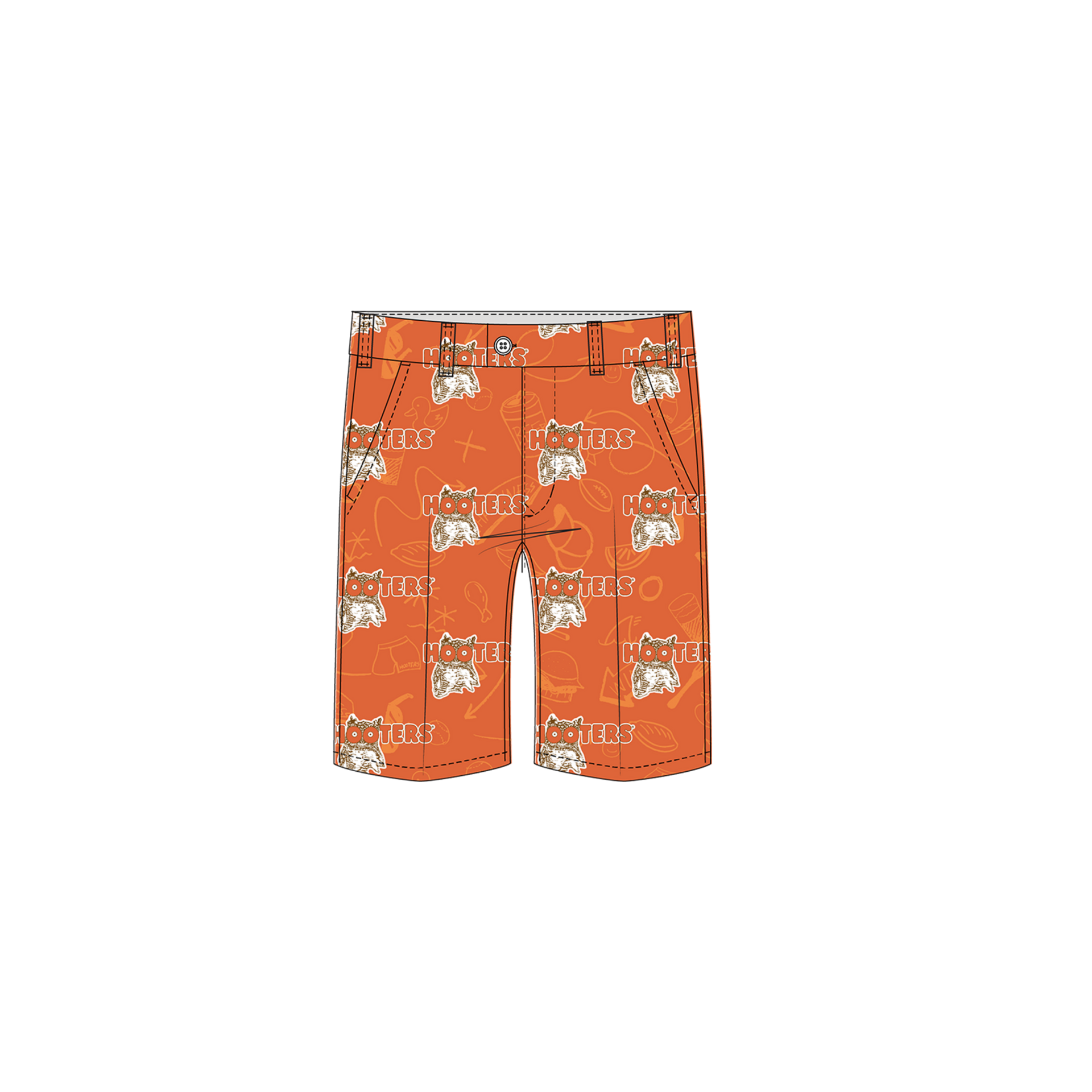 Hooters '22 Men's Heritage Short - MTO – Loudmouth Hooters '22 Men's Heritage Short - MTO – Loudmouth