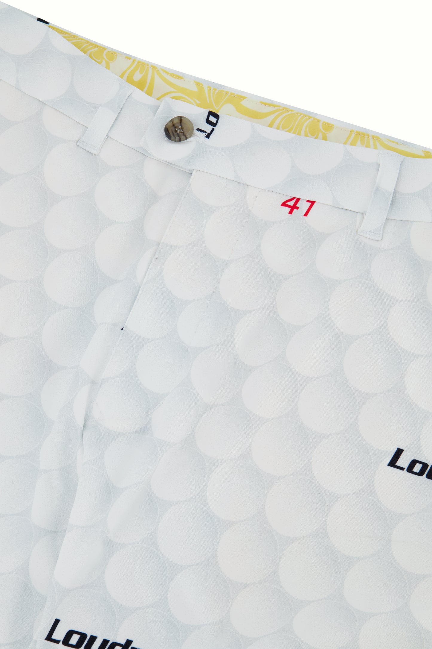 Big Golf Ball Patterned Pants Detail