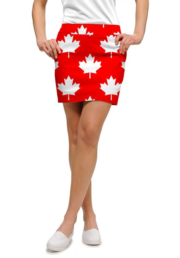 Canada Maple Leaf Red Women's Classic Skort/Skirt - MTO