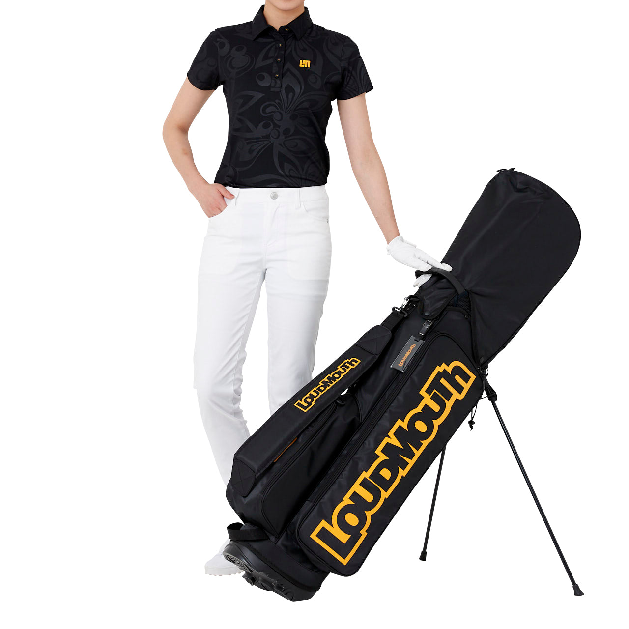 Heritage Logo Golf Bag - Black