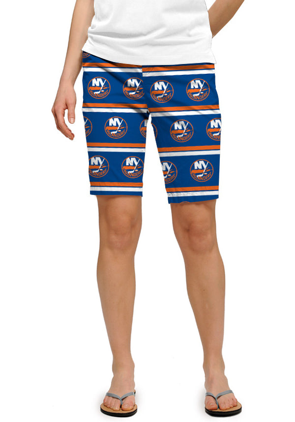 New York Islanders Jersey Stripe Women's Bermuda Short - MTO
