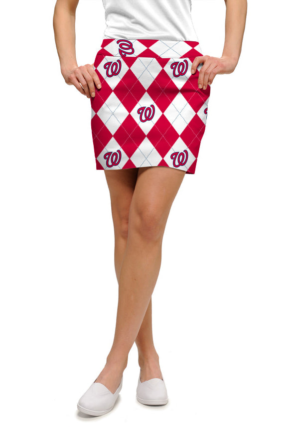 Nationals Argyle Women's Classic Skort/Skirt - MTO