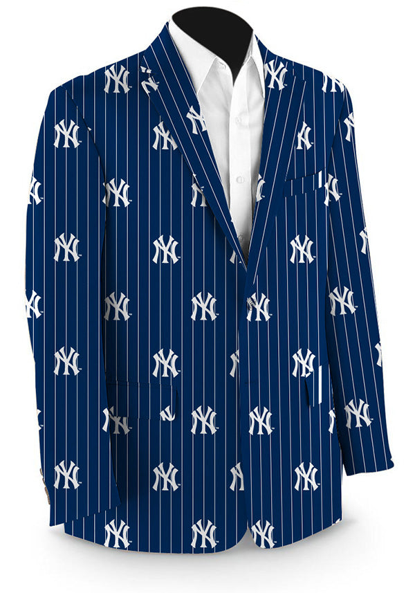 Fairway Yankees Pinstripe Navy Men's Sportcoat - MTO